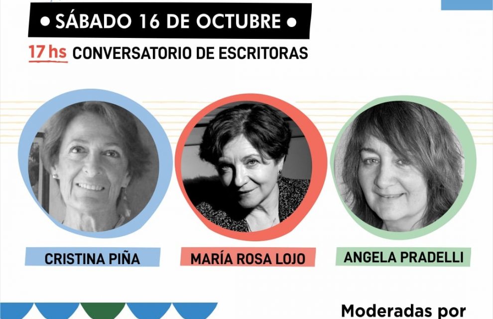 María Rosa Lojo en la Feria del Libro de Almirante Brown. Conversatorio de Escritoras, 16 de octubre