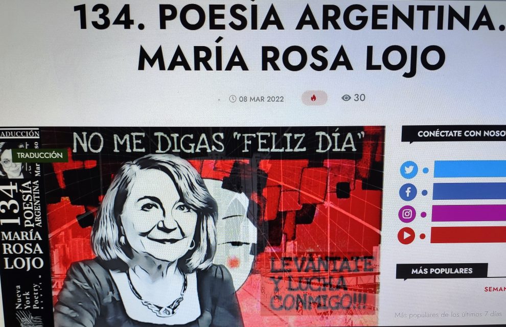 Nueva York Poetry Review / 134. POESÍA ARGENTINA. MARÍA ROSA LOJO