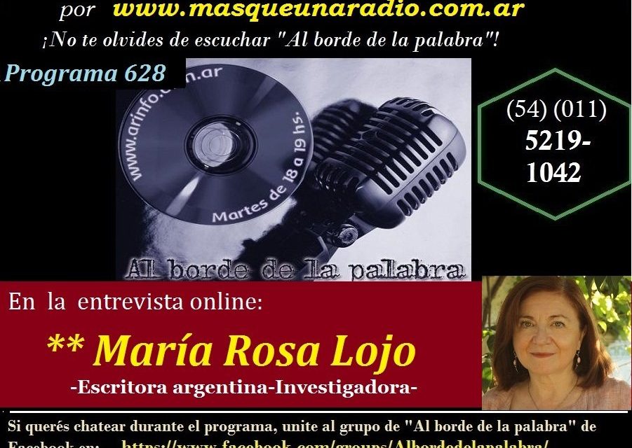 María Rosa Lojo en “Al borde de la palabra”, conversa con Liliana Varela, 28 de junio de 2022