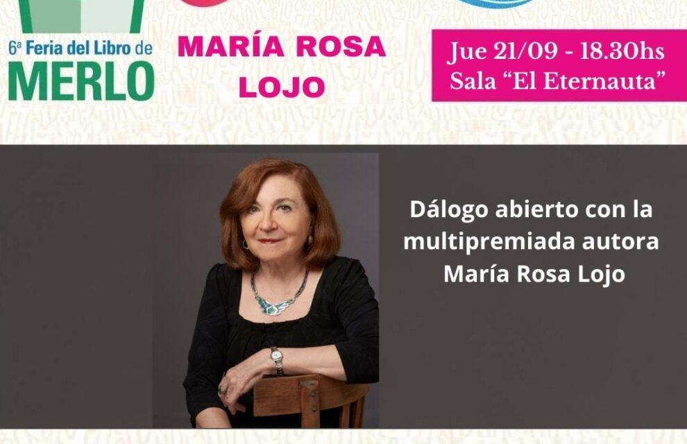 María Rosa Lojo en la Feria del Libro de Merlo, 21 de setiembre de 2023