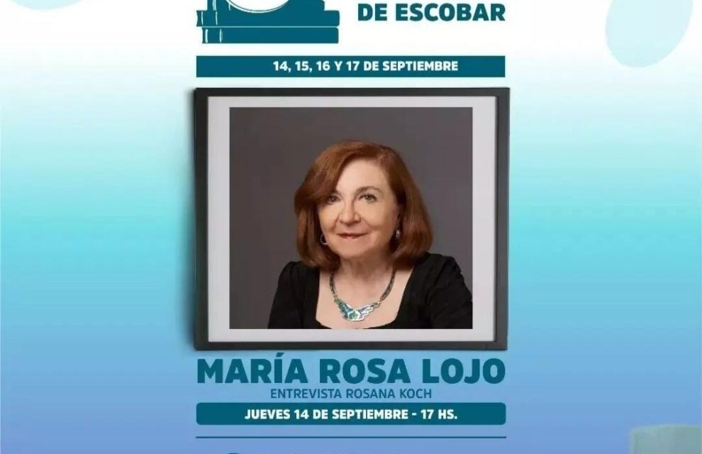 María Rosa Lojo en la Feria del Libro de Escobar, 14 de setiembre de 2023. Diálogo con Rosana Koch