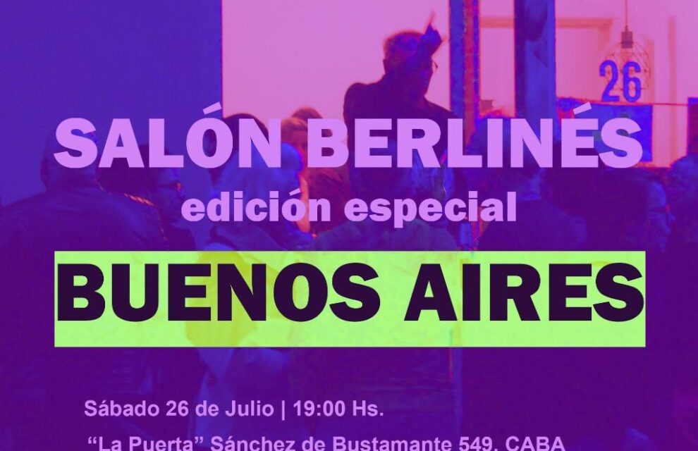 María Rosa Lojo participa en la edición especial del Salón Berlinés en Buenos Aires: lecturas y música, Centro La Puerta, 26 de julio de 2025